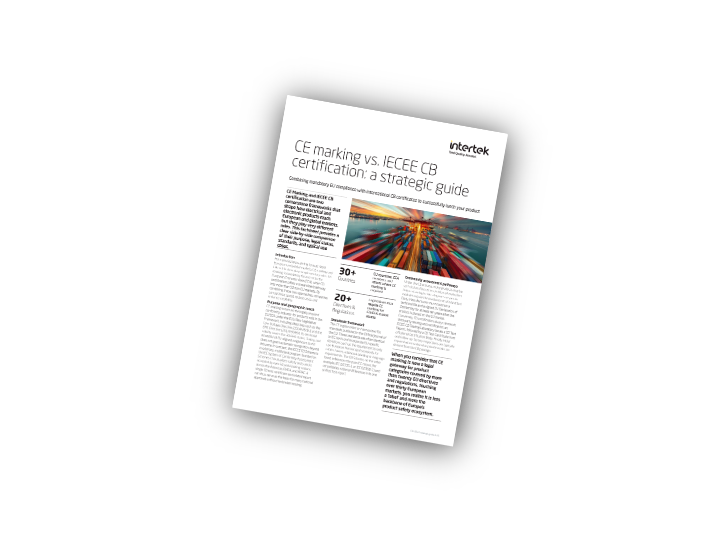 CE marking vs IECEE CB certification